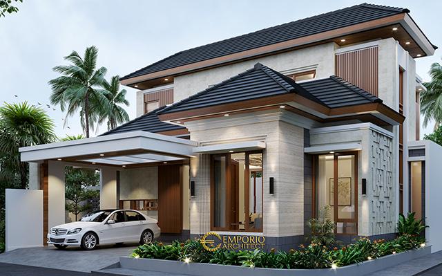 Desain Rumah Hook Modern 2 Lantai Ibu Frieza di  Jakarta