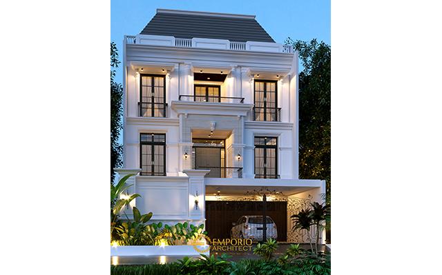 Desain Rumah Classic 3 Lantai Ibu Juli di  Jakarta