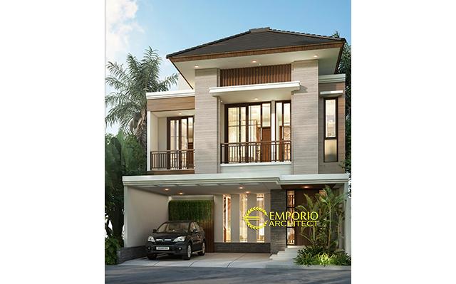 Desain Rumah Modern 2 Lantai Ibu Poppy di  Jakarta Selatan