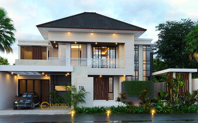 Desain Rumah Modern 2 Lantai Ibu Tami di  Jakarta