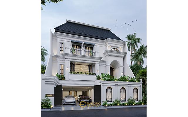 Desain Rumah Mediteran 3 Lantai Ibu Widyana di  Jakarta