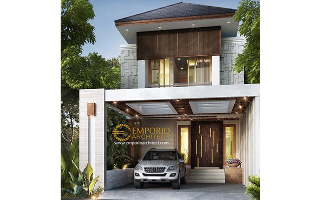 Desain Rumah Villa Bali 2 Lantai Ibu Wulan di  Jakarta