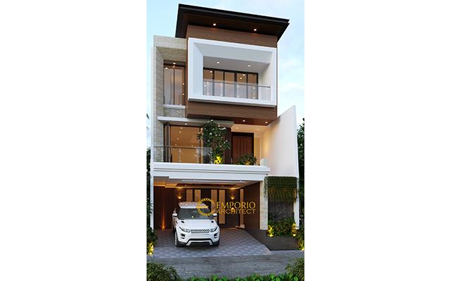 Desain Rumah Modern 3 Lantai Bapak Daud di  Jakarta Barat