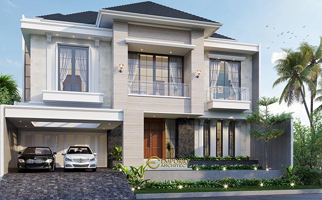 Desain Rumah Modern 3 Lantai Bapak JHN di  Jakarta