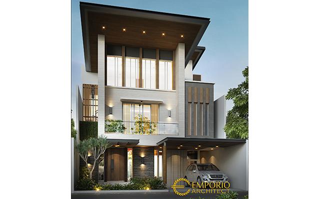 Desain Rumah Modern 3 Lantai Ibu Dewi di  Jakarta