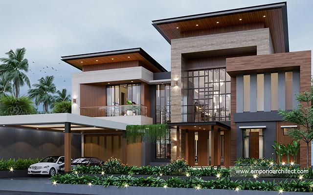 Desain Rumah Modern 2 Lantai Mrs. J di  Jakarta