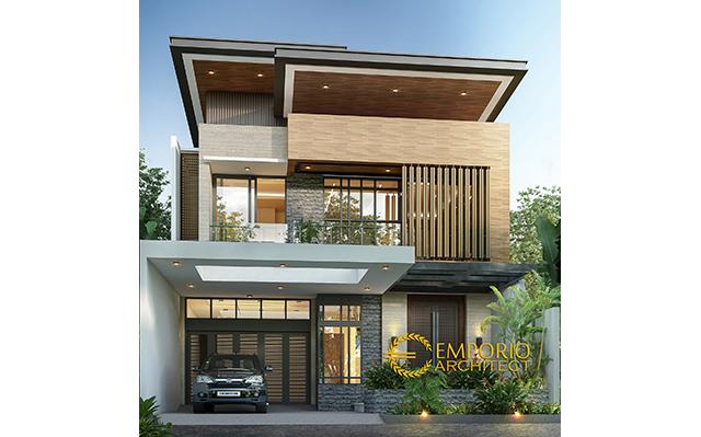 Desain Rumah Modern 2 Lantai Bapak Prasetyo di  Jakarta Selatan