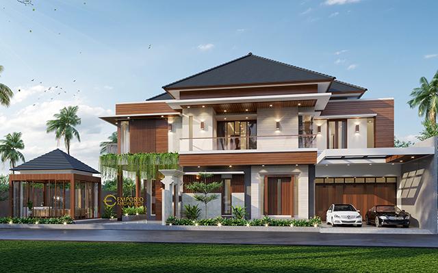 Desain Rumah Modern 2 Lantai Ibu Ella di  Jakarta Selatan