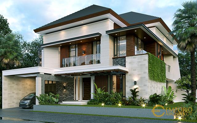 Desain Rumah Modern 2 Lantai Bapak DDK di  Jakarta Timur