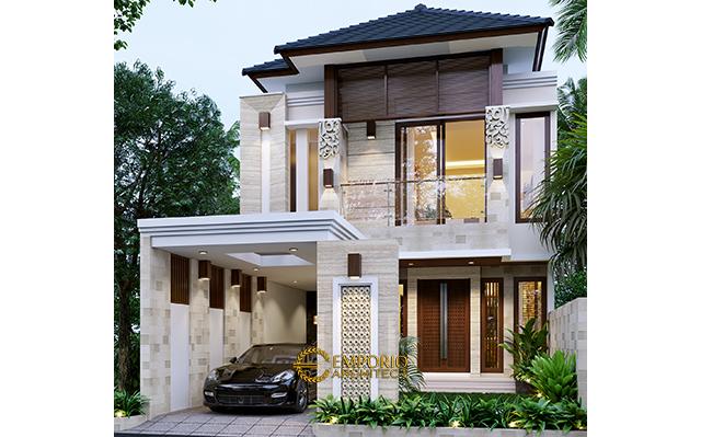 Desain Rumah Villa Bali 2 Lantai Bapak Frenky di  Jakarta Timur