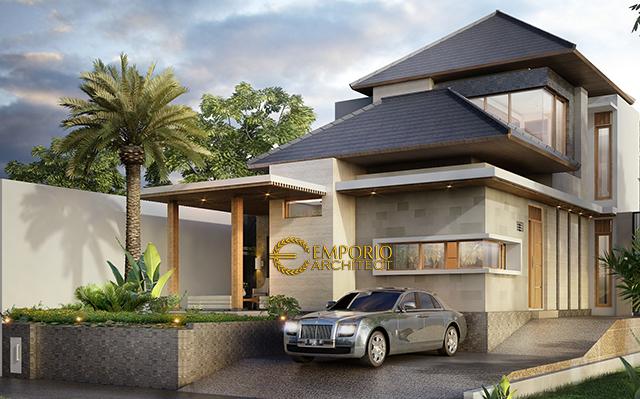 Desain Rumah Modern 2 Lantai Ibu Epi di  Jakarta Timur