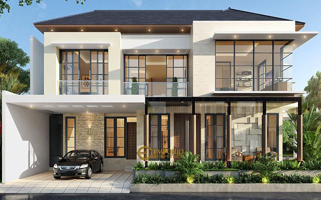 Desain Rumah Hook Modern 2 Lantai Ibu Maria di  Jakarta Timur