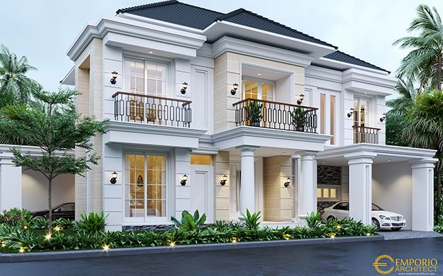 Desain Rumah Classic 2 Lantai Ibu Menik di  Jatibening, Bekasi