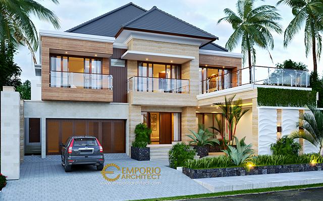 Desain Rumah Modern 2 Lantai Bapak Suhardjanto di  Jawa Tengah