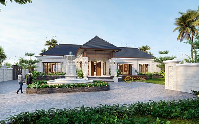 Desain Rumah Villa Bali 1 Lantai Bapak Taufan di  Jember, Jawa Timur