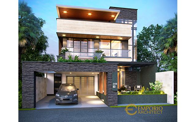 Desain Rumah Modern 2 Lantai Bapak Hendra di  Kediri, Jawa Timur