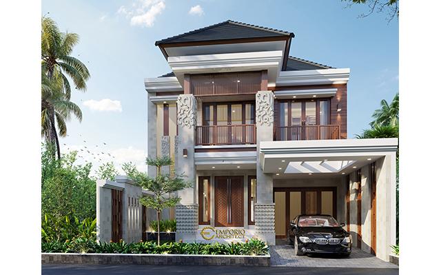 Desain Rumah Villa Bali 2 Lantai Bapak Haeran di  Kota Baru, Kalimantan Selatan