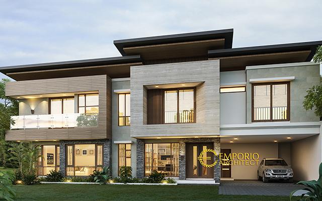 Desain Rumah Modern 2 Lantai Bapak Charly di  Kupang