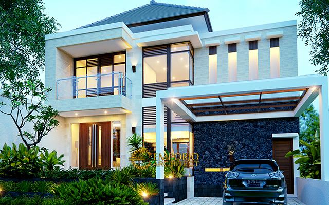 Desain Rumah Modern 2 Lantai Bapak Ivan di  Manado