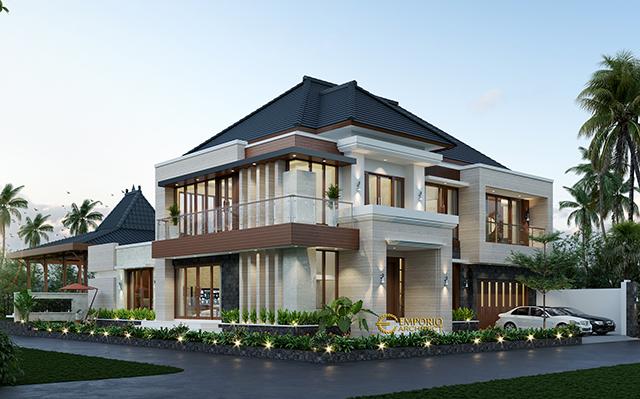 Desain Rumah Hook Modern 2 Lantai Bapak Yudi Rumawan di  Ngawi, Jawa Timur