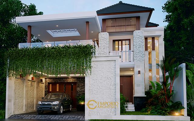 Desain Rumah Villa Bali 2 Lantai Bapak Hendri di  Padang, Sumatra Barat