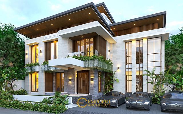 Desain Kost Modern 2 Lantai Ibu Ristina di  Palembang