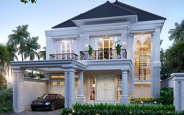 Desain Rumah Classic 2 Lantai Ibu Lily di  Palembang