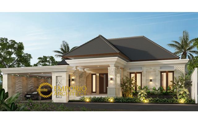 Desain Rumah Villa Bali 1 Lantai Bapak Ian di  Palembang, Sumatera Selatan