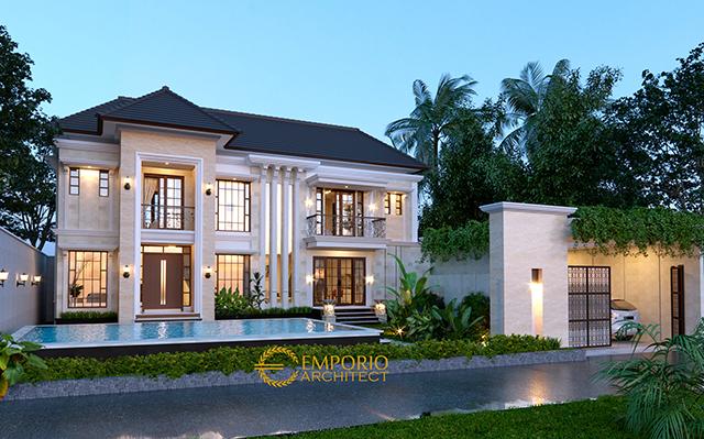 Desain Rumah Classic 2 Lantai Ibu MLU di  Pantai Brawa, Badung, Bali