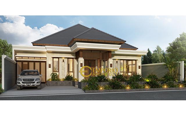 Desain Rumah Villa Bali 1 Lantai Bapak Indra di  Pekanbaru, Riau