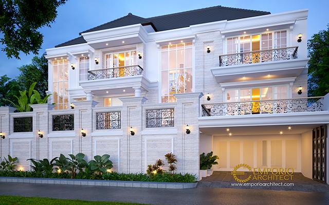 Desain Rumah Classic 2.5 Lantai Bapak Bobby di  Pontianak