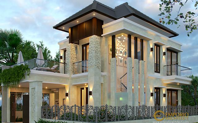 Desain Rumah Villa Bali 2 Lantai Bapak Setiawan di  Puncak, Bogor