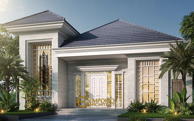 Desain Rumah Classic 2 Lantai Bapak Baron di  Sentul, Bogor