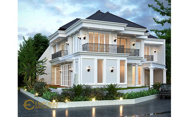 Desain Rumah Hook Classic 2 Lantai Bapak Saifudin di  Serang, Banten