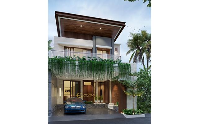 Desain Rumah Modern 3 Lantai Bapak Adam di Serpong, Banten