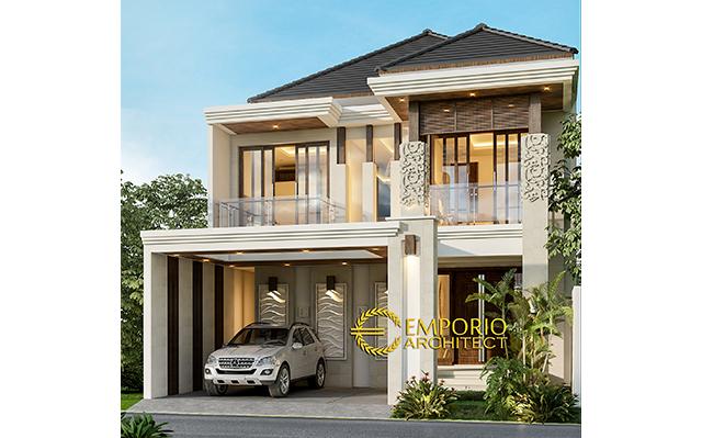 Desain Rumah Villa Bali 2 Lantai Bapak Fahmi di  Sidoarjo, Jawa Timur