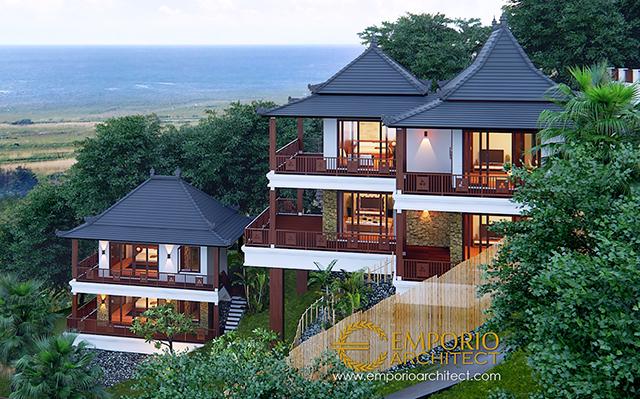 Desain Villa Style Villa Bali 2 Lantai Bapak Anto di  Singaraja, Bali