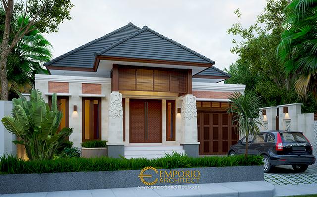 Desain Rumah Villa Bali Tropis 1 Lantai Bapak Ammal Rozib di  Sumatera Selatan