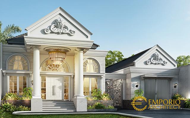 Desain Rumah Classic 1 Lantai Ibu Resha di  Sumatera Selatan