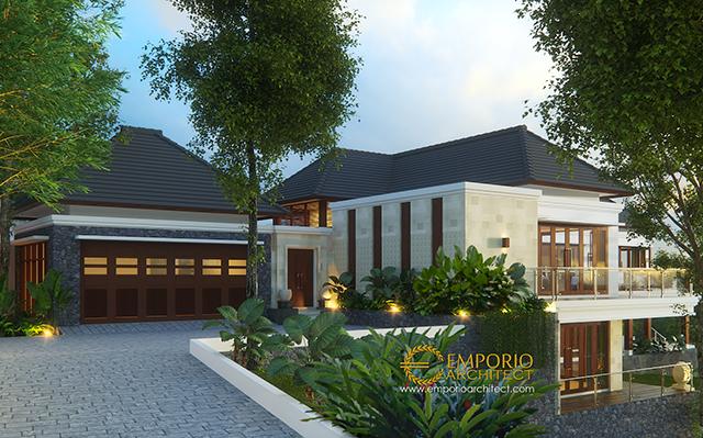 Desain Rumah Villa Bali 2 Lantai Ibu Rahma di  Sumedang, Jawa Barat