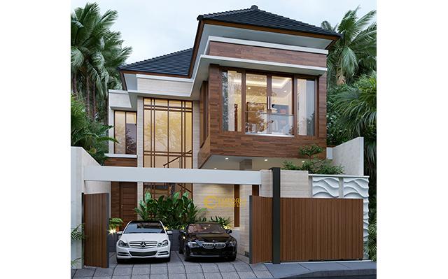 Desain Rumah Modern 2 Lantai Bapak Andi di  Surabaya