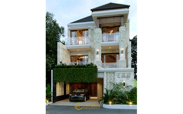 Desain Rumah Villa Bali 3 Lantai Ibu Lidesy Layarda di  Surabaya