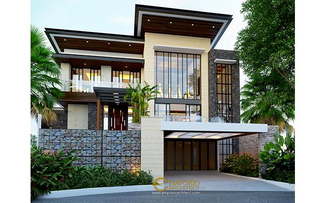 Desain Rumah Modern 2 Lantai Bapak Ale di  Tangerang, Banten