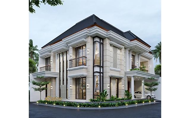 Desain Rumah Hook Classic 2 Lantai Ibu Susan di  Tangerang