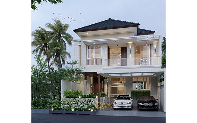 Desain Rumah Modern 2 Lantai Bapak Ngurah Indira di  Tangerang Selatan, Banten