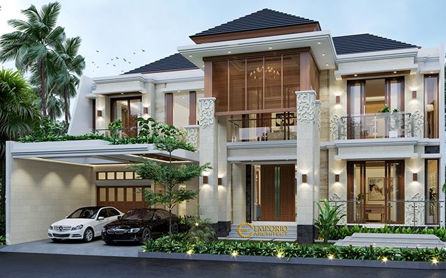 Desain Rumah Villa Bali 2 Lantai Bapak Rahmad di  Tangerang Selatan, Banten