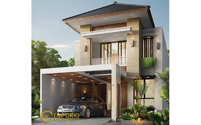 Desain Rumah Modern 2 Lantai Ibu Gaya di  Tangerang Selatan