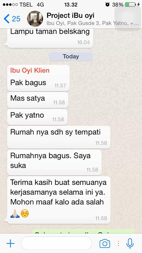 Testimonial Desain Rumah Villa Bali 2 Lantai Bapak Irfan di  Jakarta