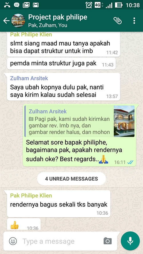 Testimonial Desain Rumah Mediteran 2 Lantai Bapak Philipe di  Jakarta