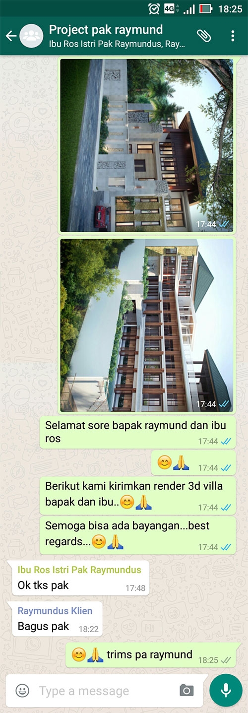 Testimonial Desain Hotel Villa Style Villa Bali 5 Lantai Bapak Raymundus di  Ubud, Bali